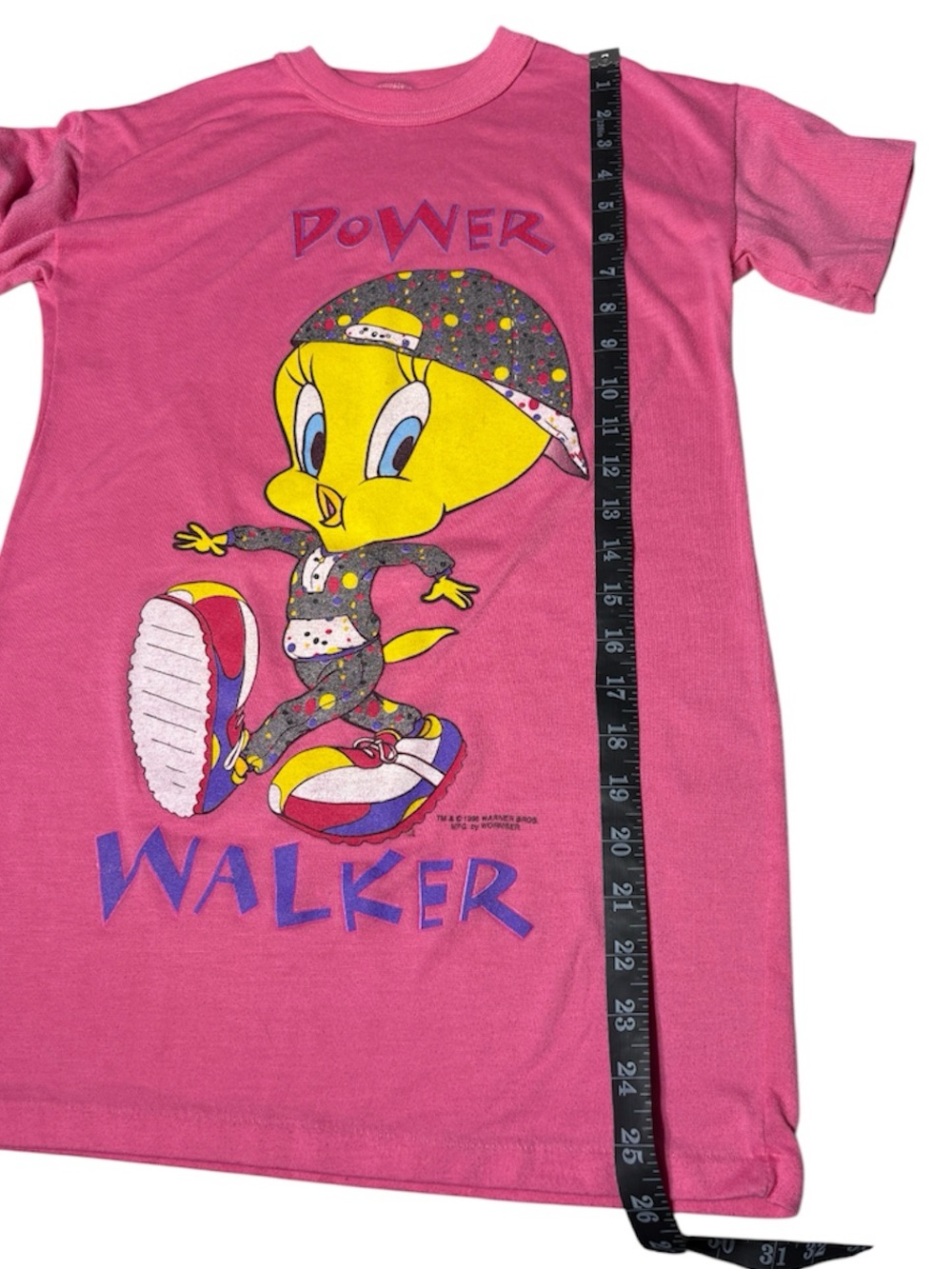 Vintage 90s Pink Tweety Bird Shirt Looney Tunes Single Stitch Rare - Picture 5 of 9